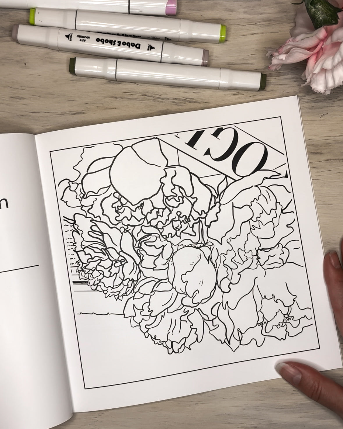 La Fleur - A Coloring Book by Sarah M Wishing