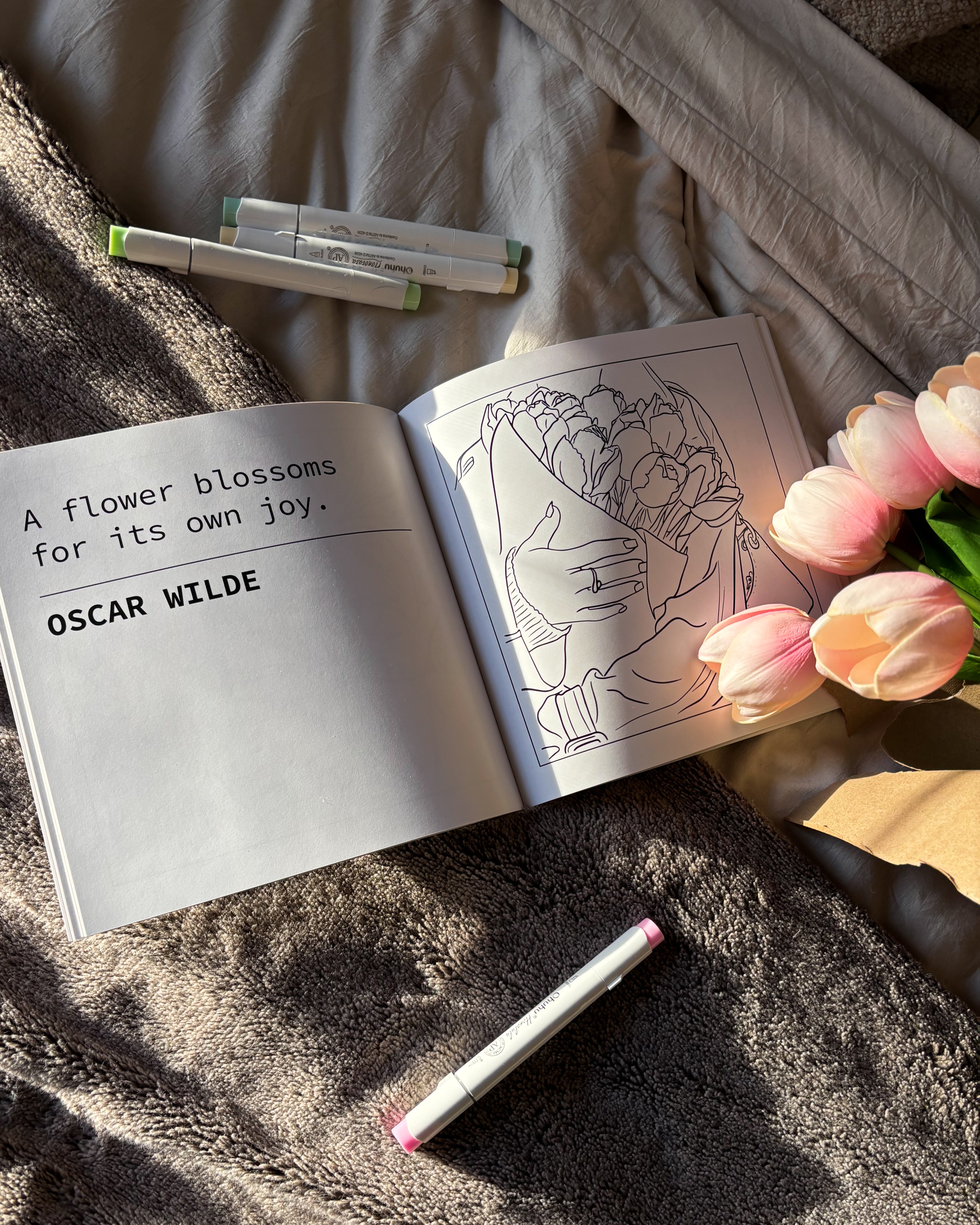 La Fleur - A Coloring Book by Sarah M Wishing