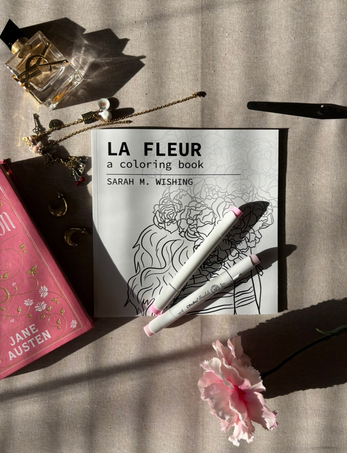 La Fleur - A Coloring Book by Sarah M Wishing
